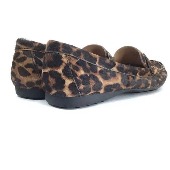 Giani Bernini Dailyn Memory Foam Slip On Loafer Mocs sz 8 Calf Hair Animal Fur - Picture 9 of 13